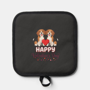 Manique Joyeuse Saint-Valentin Couple de Beagles