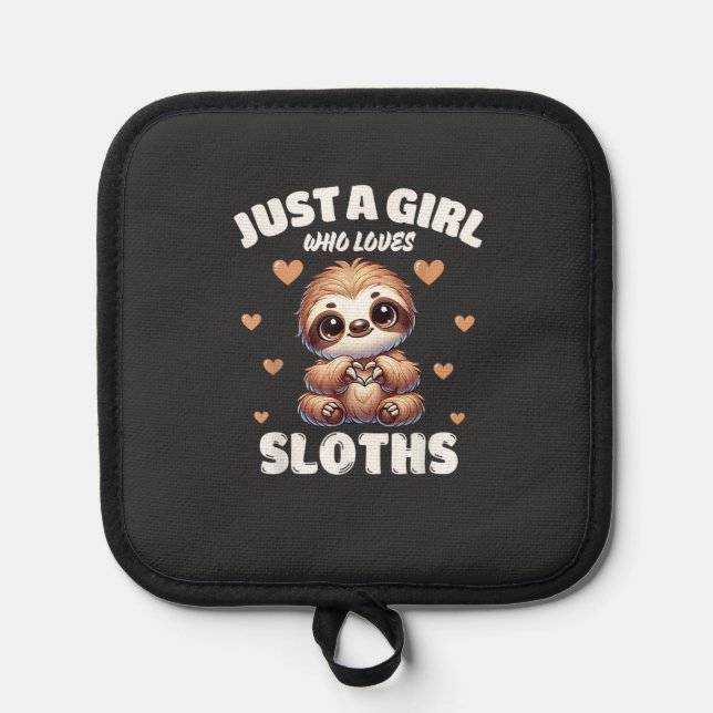 Manique Just A Girl Who Loves Sloths, Cute Sloth Lovers T- (Recto)