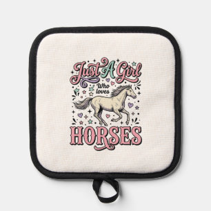 Manique Juste Une Fille Qui Aime Les Chevaux Design Vector