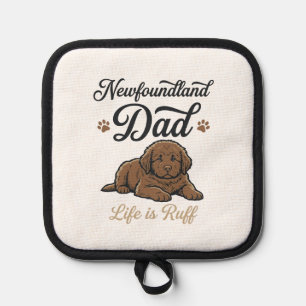 Manique La vie de papa Terre-Neuve est rude Vintage T-shir