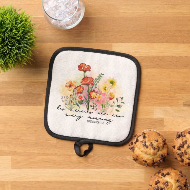 Manique Lamentations 3:23 His Mercies New Every Morning (De haut en bas)