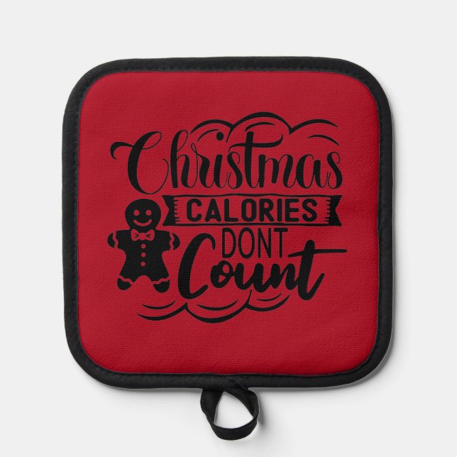 Manique Les calories de Noël ne comptent pas Noël drôle (Recto)