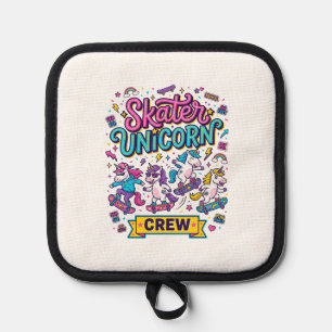 Manique Licorne Skater Licorne Crew Rétro Style Imprimé su