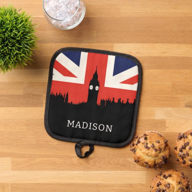 Manique Londres Skyline | Le drapeau britannique (De haut en bas)