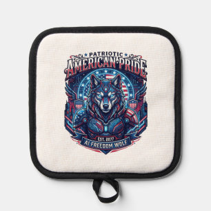Manique Loup Cyberpunk Futur Liberté Ai Patriotique