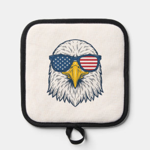 Manique Lunettes de soleil aigle patriotique dessin vector