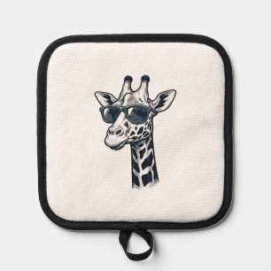Manique Lunettes de soleil de girafe cool T-Shirt à gravur