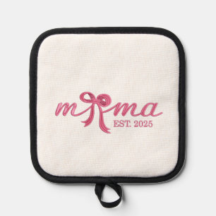 Manique Mama Est 2025 Chaud Rose Bow Coquette fête des mèr