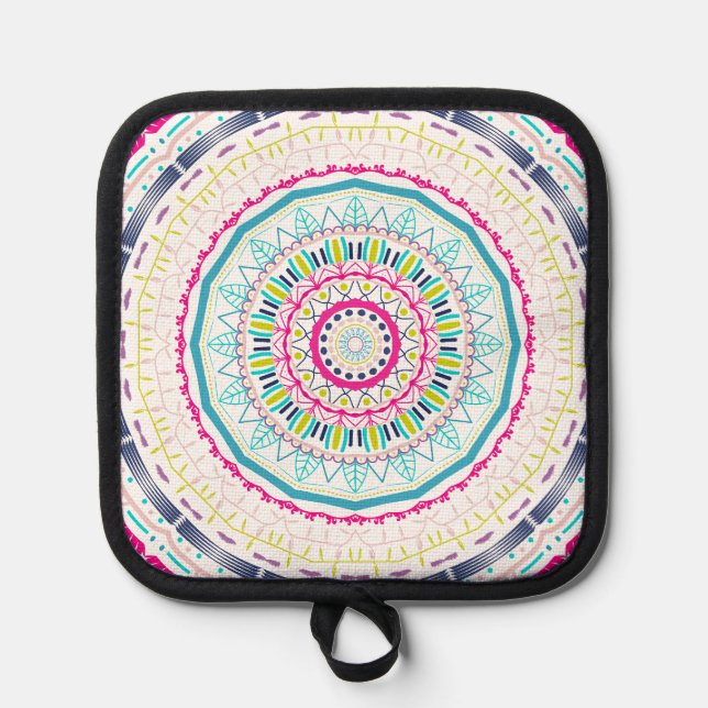 Manique mandala coloré (Recto)