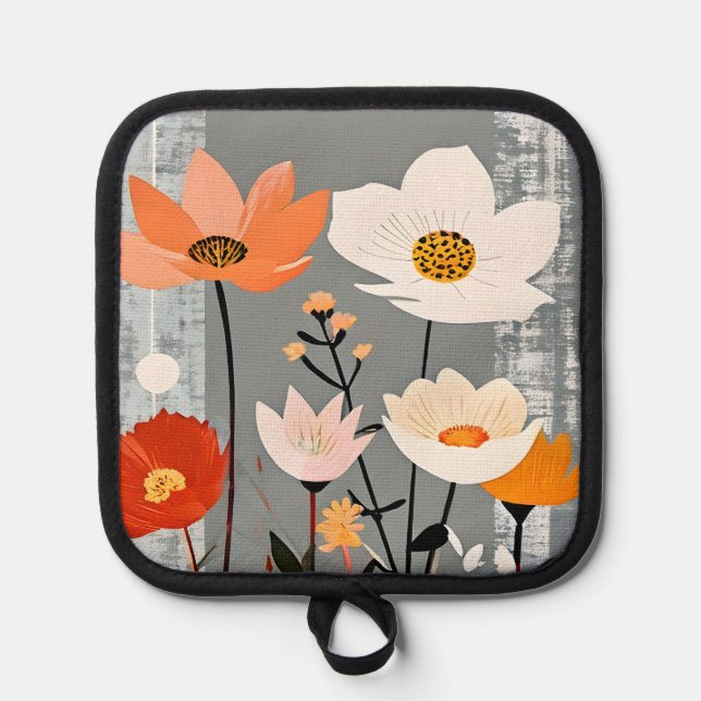 Manique MCM Mixed Media Flowers (Recto)