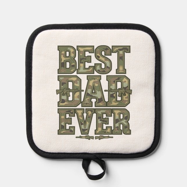 Manique Meilleur Papa Ever Camo Design de gravure vintage_ (Recto)