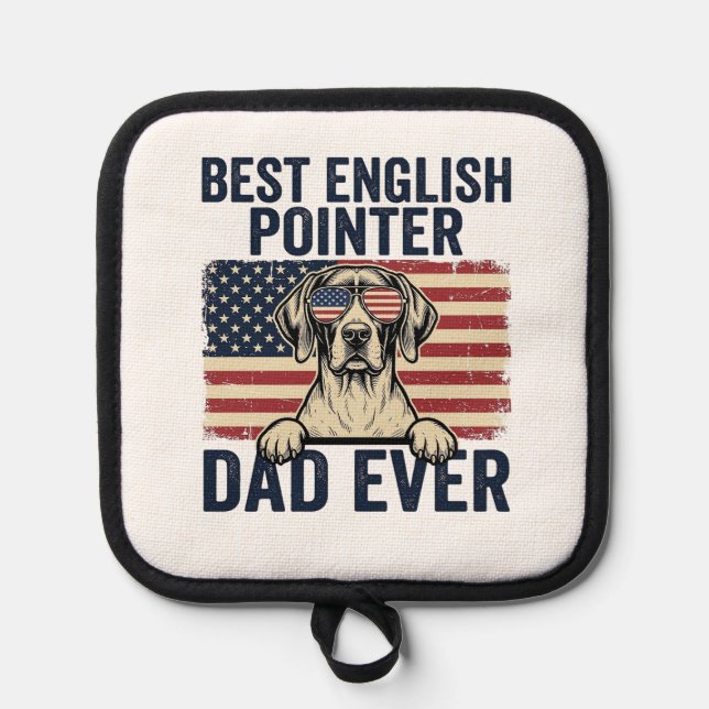 Manique Meilleur Papa Pointer Anglais Patriote de Chien (Recto)