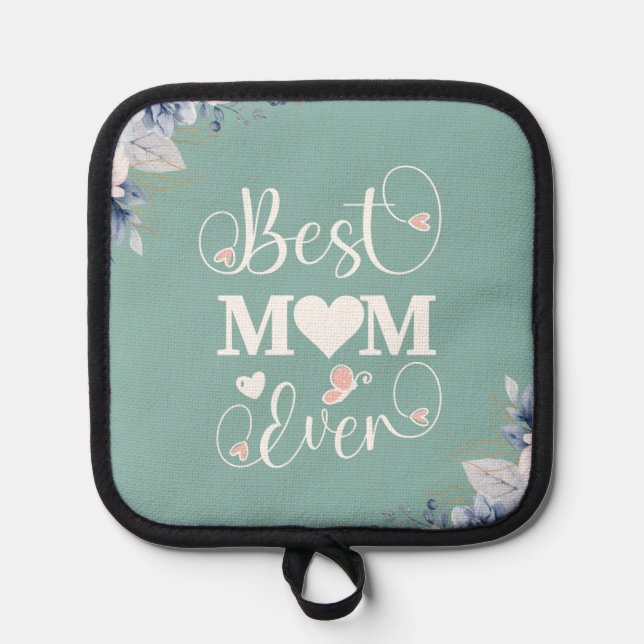 Manique 'Meilleure maman Ever' élégant cadeau floral (Recto)