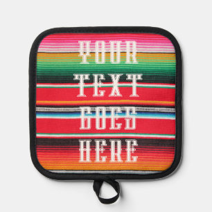 Manique Mexique Cuisine poncho mexicaine Fours Mitt et Hol