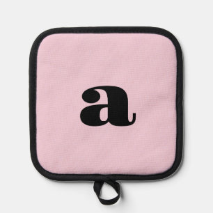 Manique Monogramme Initiale Rose Moderne