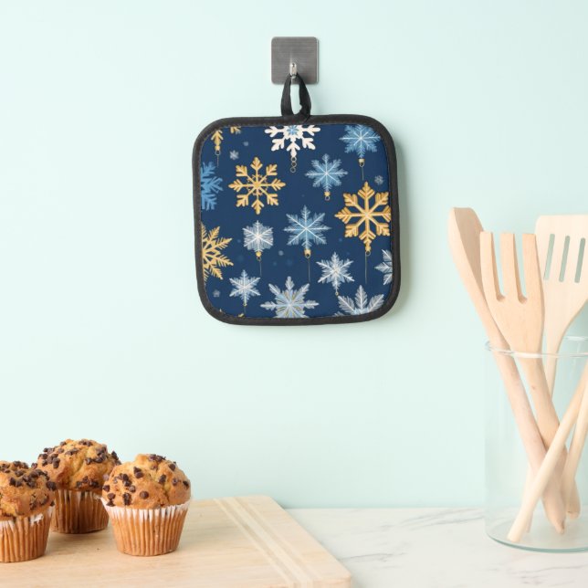 Manique Motif des flocons de neige de Noël (In situ (suspendu))