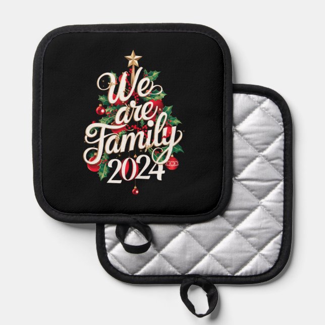 Manique Nous sommes famille Noël 2024 Correspondant Pyjama (Recto/Verso)