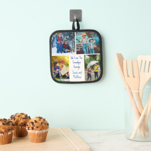 Manique Nous t'aimons Grand-Père Petits-Enfants Collage Ph