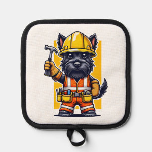 Manique Ouvrier du bâtiment Scottish Terrier