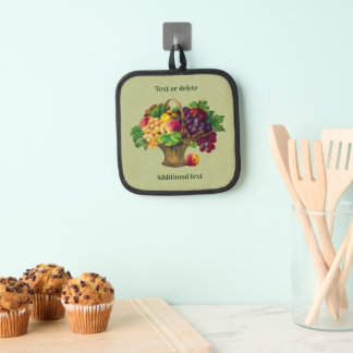 Manique Panier de fruits d'art vintage personnalisé