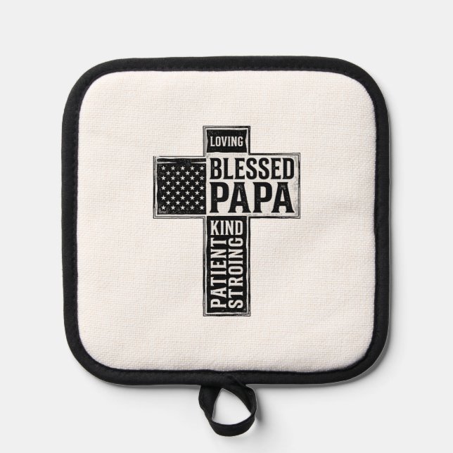 Manique Papa béni Croix Christian Vintage Typographie De (Recto)