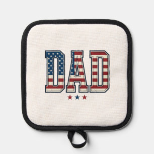 Manique Papa patriotique Drapeau américain Design vectorie