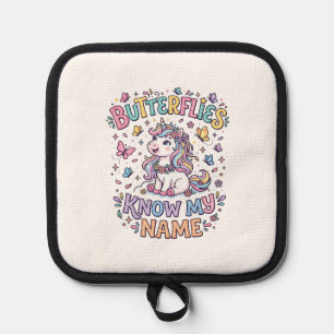 Manique Papillons Licorne Connaissent Mon Nom Charmant Art