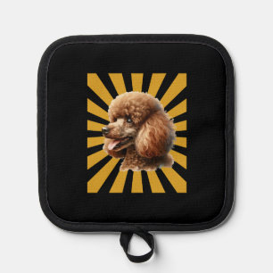 Manique Poodle Standard Brun Rétro Soleil Couchant