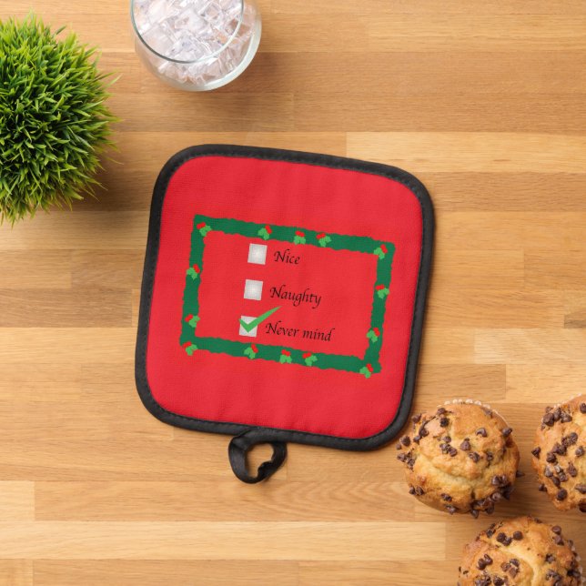 Manique Porte-pot chaud de vacances méchant gentil tant pi (De haut en bas)