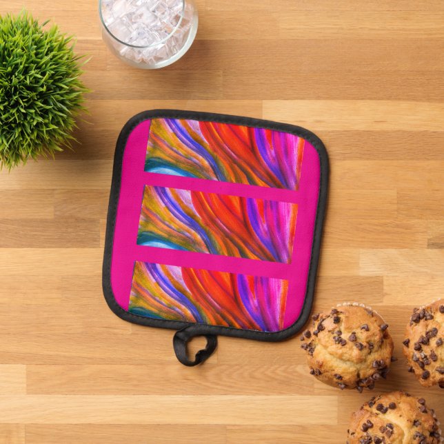 Manique Porte-pot Hot Pink Desert Inspirations (De haut en bas)