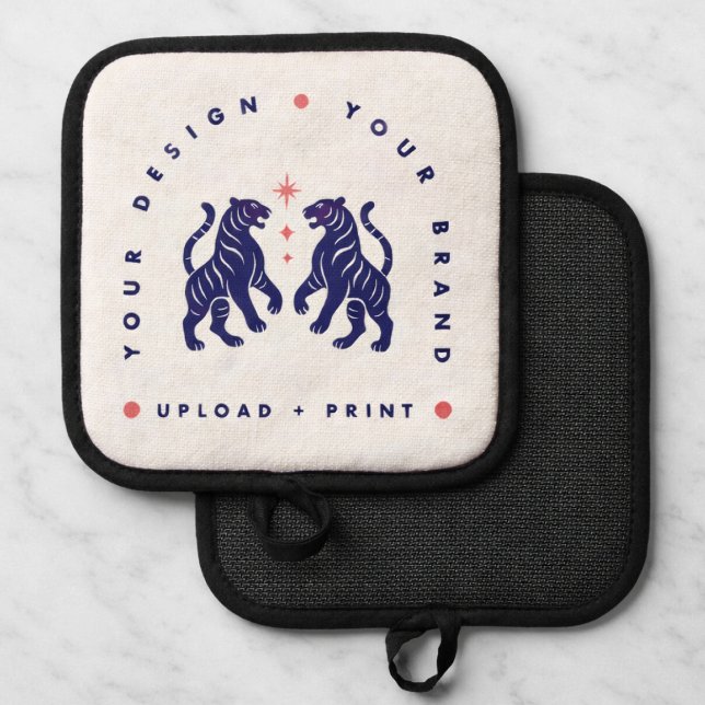 Manique Porte-pot personnalisé | Votre création téléchargé (Upload your artwork and turn this pot holider into custom brand merch or a stylish gift)