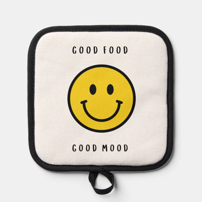 Manique Porte-pot visage smiley, visage emoji (Recto)