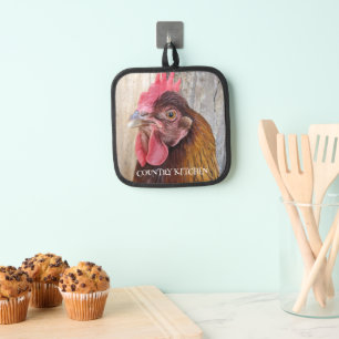 Manique Poule rouge Country Kitchen