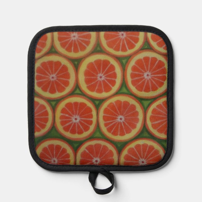 Manique Protection contre la chaleur en silicone noir, Pot (Recto)