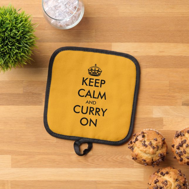 Manique Restez calme et continuez avec un porte-pot jaune  (De haut en bas)