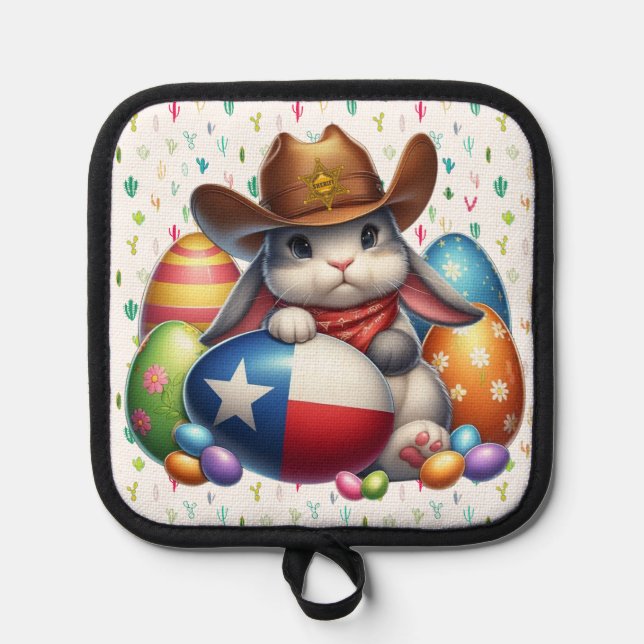 Manique Shérif de lapin du Texas/sud-ouest de Pâques (Recto)