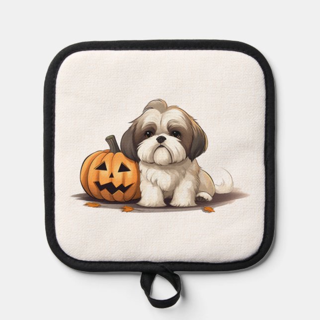 Manique Shih Tzu sur le thème de l'Halloween (Recto)