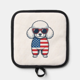 Manique Tecktonik Poodle en Lunettes de Soleil Vector Desi