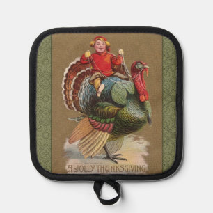 Manique Thanksgiving Turquie Drôle salutations Vintages