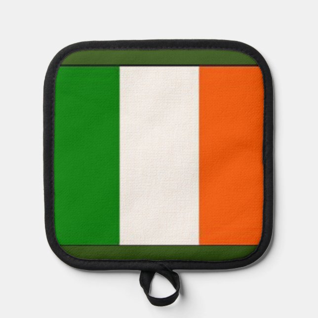 Manique Trèfle irlandais, drapeau irlandais (Recto)