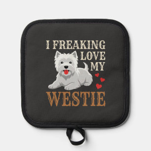 Manique Typographie de l'amour du chien Westie