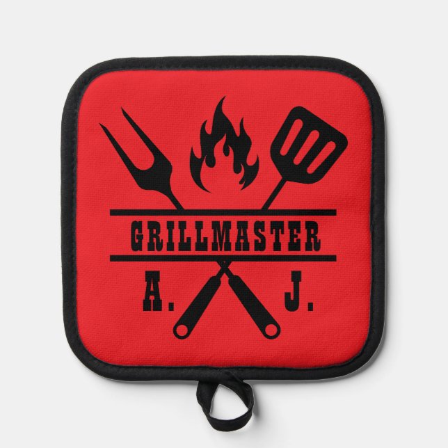 Manique Ustensile de grillmaster rouge  (Recto)