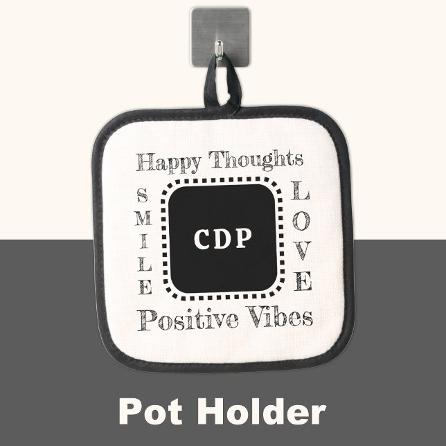 Manique Vibes positives garder le sourire ajouter initiale (Créateur téléchargé)