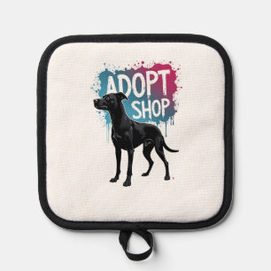 Manique Vintage Adoptez Ne Faites Pas D'Achats Chien Graff