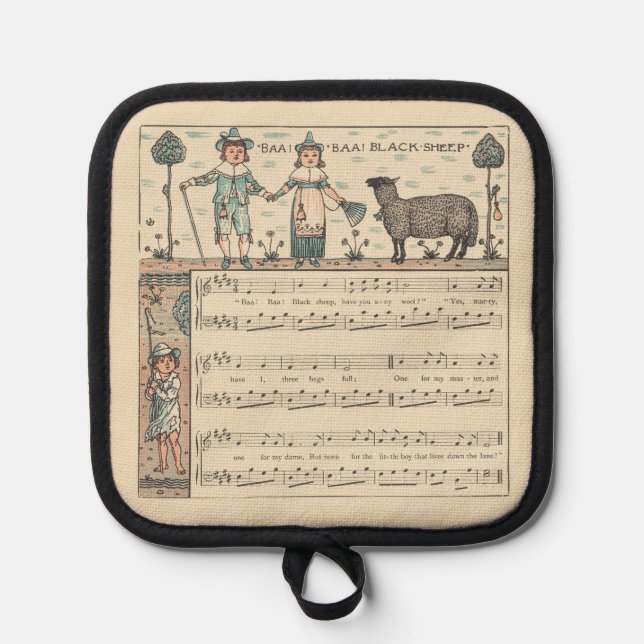 Manique Walter Crane Baa Baa Mouton Noir Comptine (Recto)