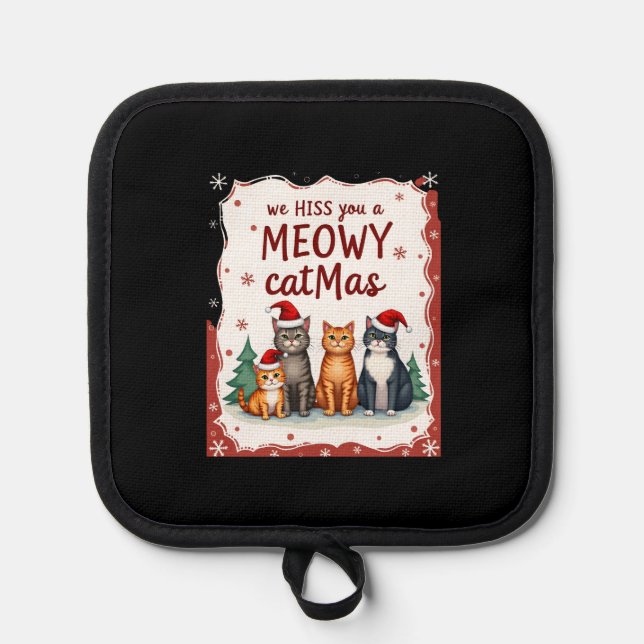 Manique We Hiss You A Meowy Catmas Funny Cat Christmas Ugl (Recto)