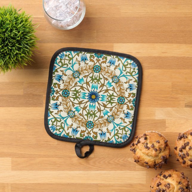 Manique William Morris Vine Vintage Motif (De haut en bas)