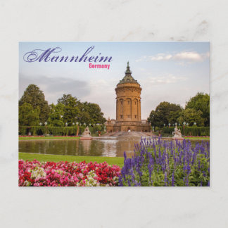 Mannheim Allemagne Tour Voyage Carte Postale