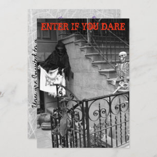 Manoir hanté par les invitations à la fête d'Hallo