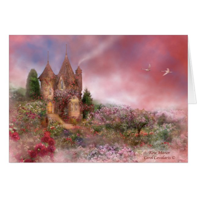 Manoir rose ArtCard (Devant horizontal)